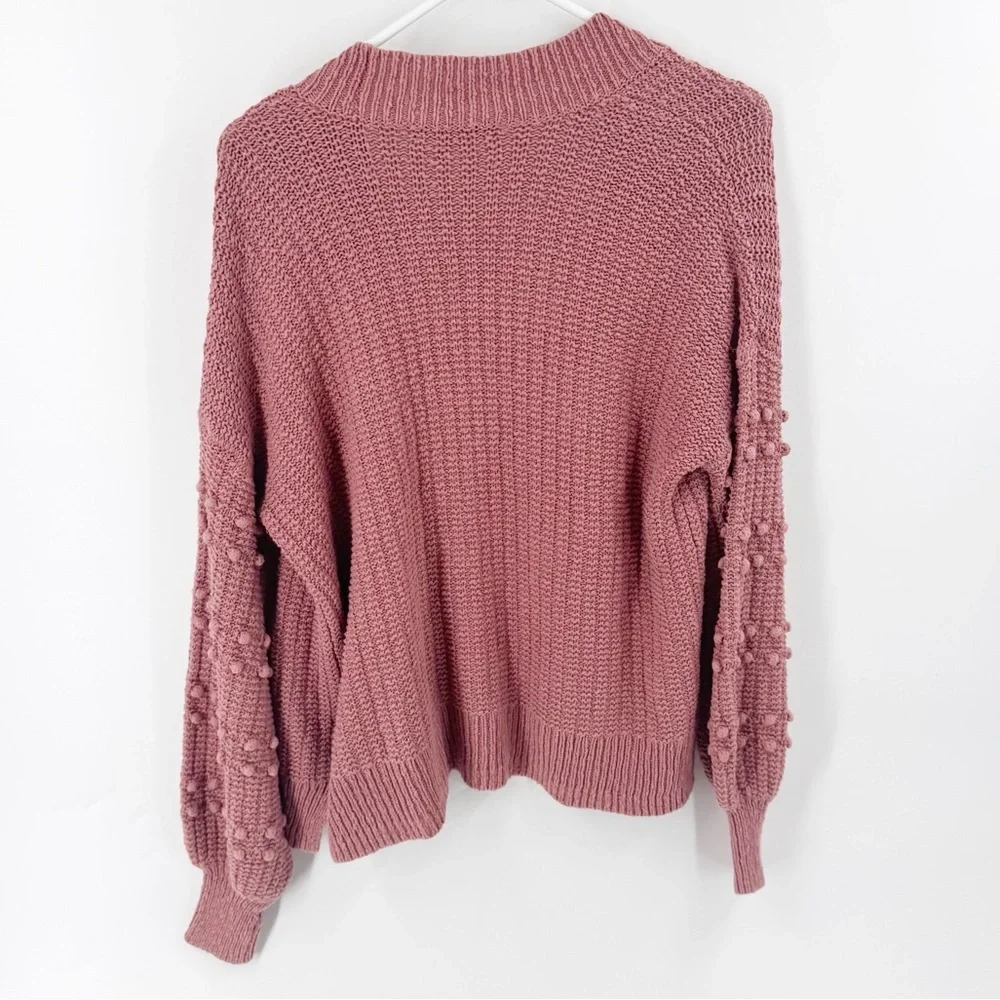 ✅Madewell Bobble Cardigan Sweater Vintage Quartz SIZE X-SMALL POCKETS OPEN FRONT - Picture 6 of 8